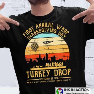 Thanksgiving Day Turkey Drop November 22 1978 Vintage T-shirt