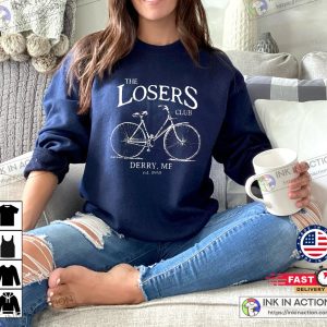 The Losers Club Sweatshirt Vintage Bike Scary Movies Horror Shirt