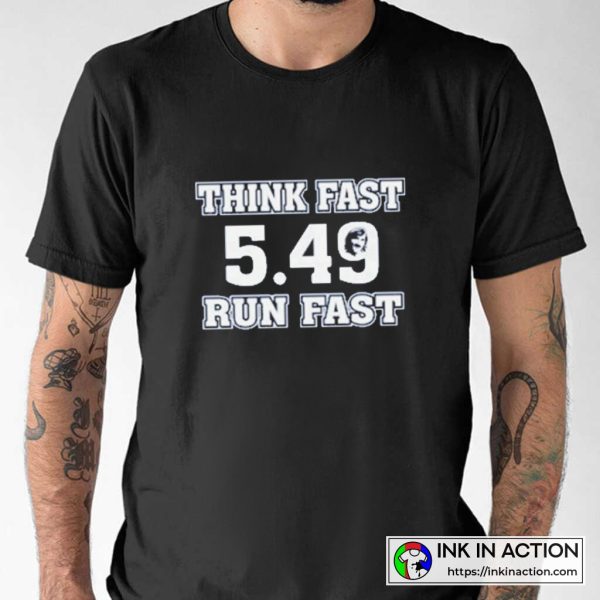 Think Fast Run Fast 5.49 Chad Powers Eli Manning Penn State Football T-shirt