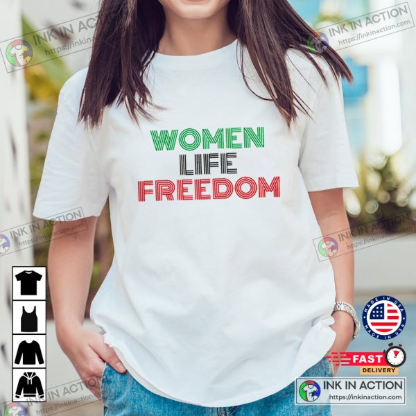 Women Life Freedom Stand With Iranian Woman Masha Amini T-shirt