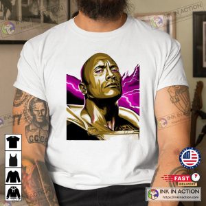 black adam shazam dwayne johnson dc movie The Rock Graphic T Shirt 4