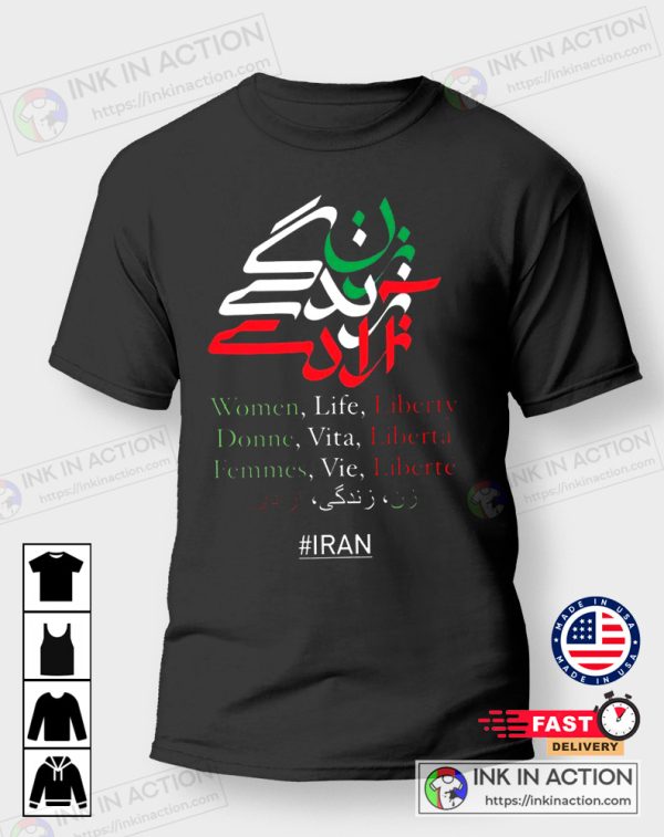 Mahsa Amini Iran Feminist Woman Life Freedom Iranian Women Rights T-shirt