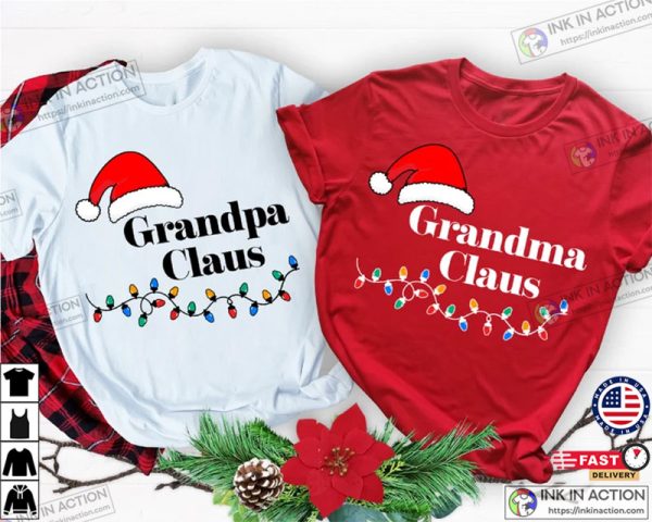 2022 Christmas Grandparents Claus Shirt, Grandpa Claus Christmas Shirt, Grandma Claus Christmas Shirt