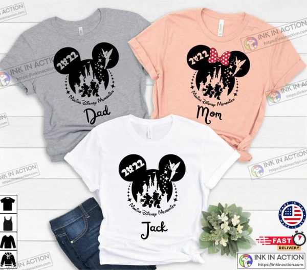 2022 Making Family Memories Personalized Minnie and Mickey Outfits