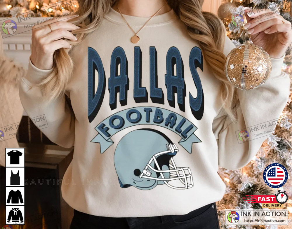 Throwback Vintage Dallas Cowboys Sweatshirt, Cowboys Gifts For