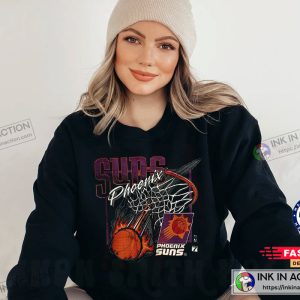 90s NBA Phoenix Suns Basketball Crewneck Trending Shirt