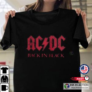 ACDC Concert Back in Black Basic Tee