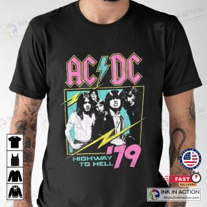 Neon Highway To Hell ACDC Music Shirt 2