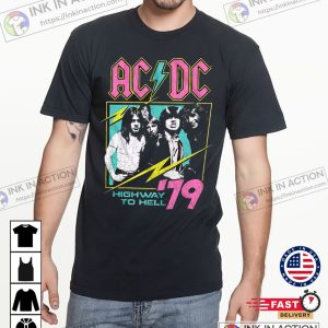 Neon Highway To Hell ACDC Music Shirt 3