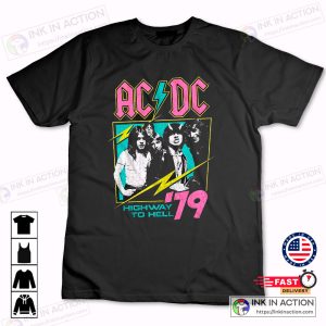 Neon Highway To Hell ACDC Music Shirt 4