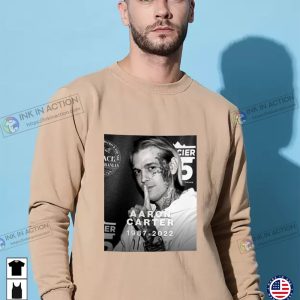 Aaron Carter R.I.P 1987 2022 Thank You For The Memories Vintage Unisex T Shirt 2
