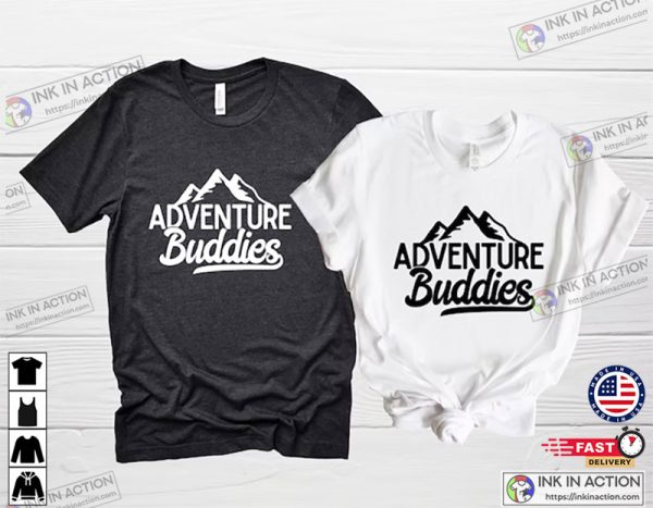Adventure Buddies Matching Couples Honeymoon Shirts
