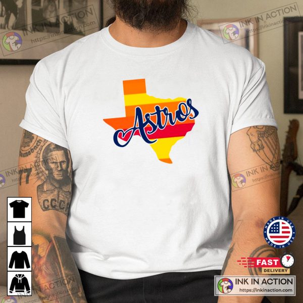 Astro Texas Baseball T-shirt Sports Fan Shirts