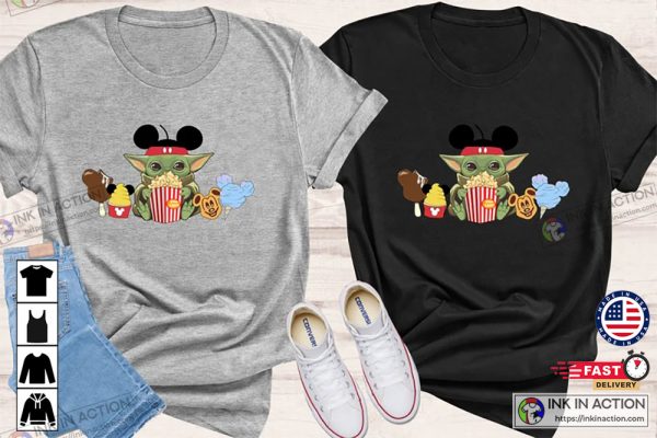 Baby Yoda Grogu Disney Shirts Disneyworld Family Shirts Starwars Disney Shirts