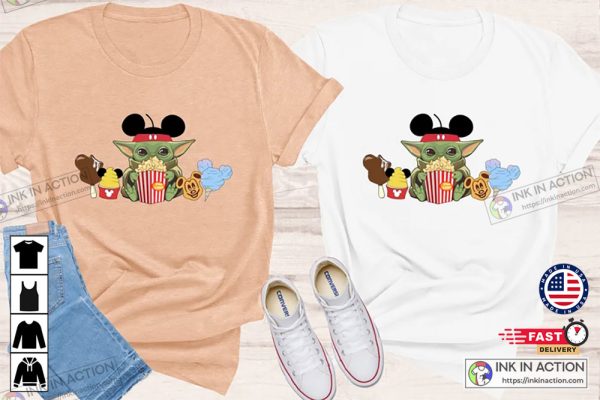 Baby Yoda Grogu Disney Shirts Disneyworld Family Shirts Starwars Disney Shirts