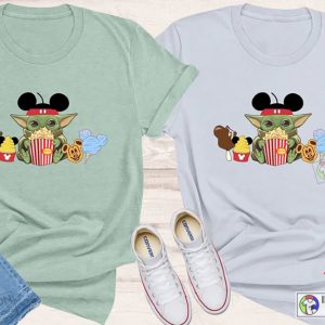 BABY YODA Disney Shirts Disneyworld Family Shirts Starwars Disney Shirts Baby Yoda Disney Ears 4