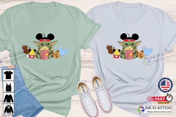 Baby Yoda Grogu Disney Shirts Disneyworld Family Shirts Starwars Disney Shirts