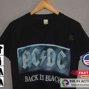Back In Black AC DC Concert 1990-1991 T-shirt 2