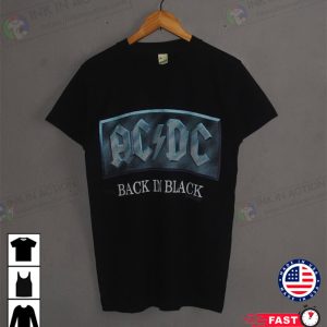 Back In Black AC DC Concert 1990-1991 T-shirt 4