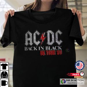 Play ACDC Back In Black UK Tour T-shirt 1