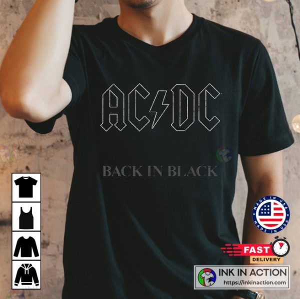 ACDC Best Songs Back In Black Shirt