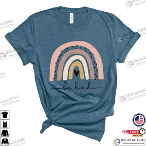 Be Kind Rainbow Shirt Be Kind Shirt Be Kind Tee Rainbow Shirt Language shirt Kindness shirt Rainbow Shirt Cute rainbow Shirt 1