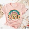 Be Kind Retro Rainbow Positive Quote Shirt