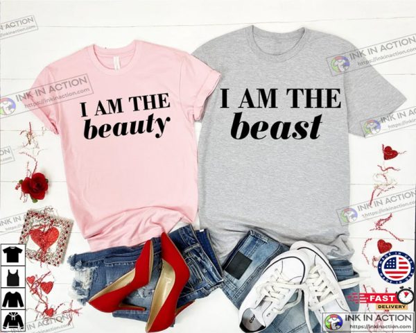 Beast And Beauty Couple Matching Valentine Shirt