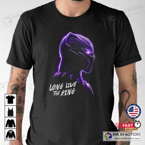 Black Panther the king is dead long live the king Memorial T shirt 3