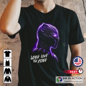 Black Panther the king is dead long live the king Memorial T shirt 4