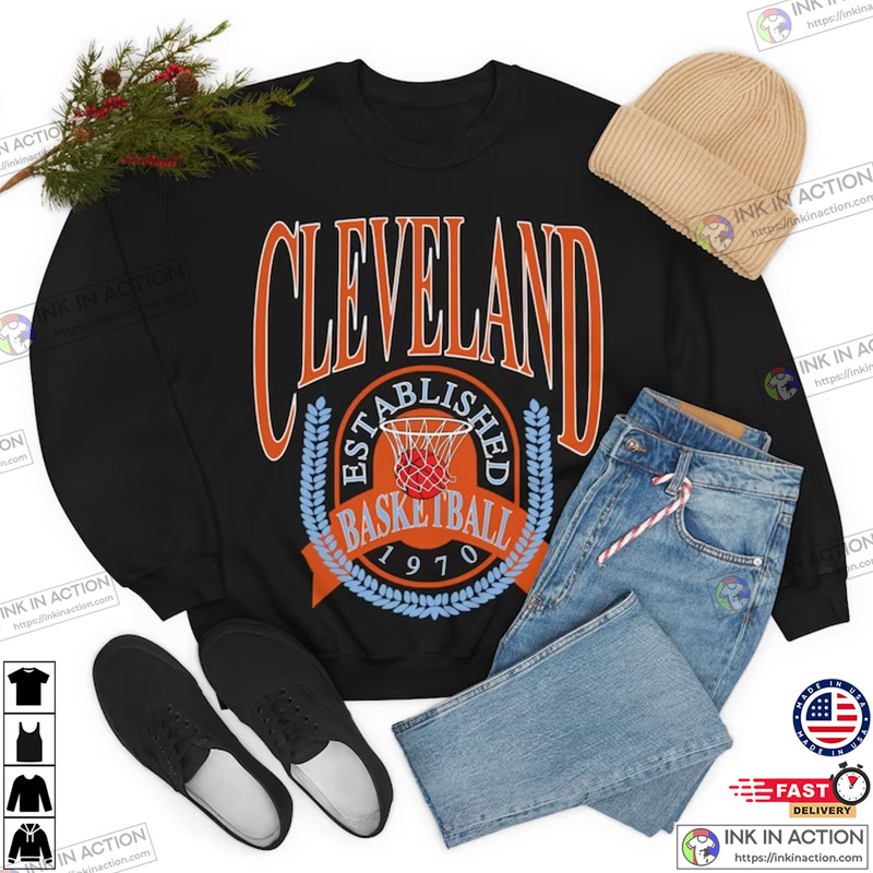 Vintage Cleveland Cavaliers NBA Basketball XL Blue T-shirt Cotton Blend