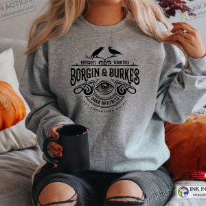 Borgin Burkes Unusual and Ancient Wizarding Artefacts Wizard Sweatshirt Book Reading magic Sweatshirt 2