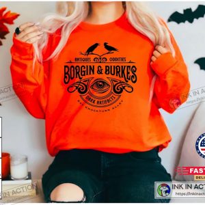 Borgin Burkes Unusual and Ancient Wizarding Artefacts Wizard Sweatshirt Book Reading magic Sweatshirt 3