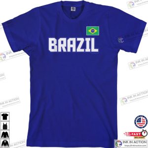 Brazil National Team Mens T shirt Soccer Football League Brazilian Flag Rio De Janeiro 5