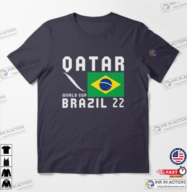 Brazil World Cup 2022, Qatar World Cup 2022 Essential Football T-shirt