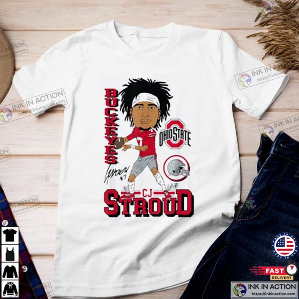 CJ Stroud Ohio State Character T-Shirt