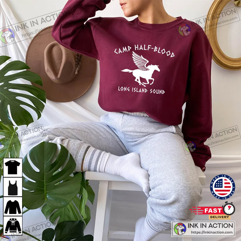 Camp Half Blood T Shirt Logo Camp Half Blood Hoodie Camp Half Blood Logo  Sweatshirt T Shirt - Laughinks