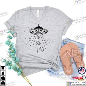 Cat Funny Cat Tshirt Funny UFO Shirt Catduction Shirt Aliens T Shirt Cat Lovers Shirt 2