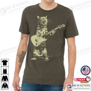 Best Gifts For Cat Lovers Cat Playing Guitar Shirt 5