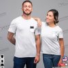 Cat Pocket Matching Couple Graphic Funny Valentine Shirt