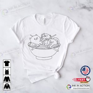 Ramen Cat Cute Graphic Tshirt 2