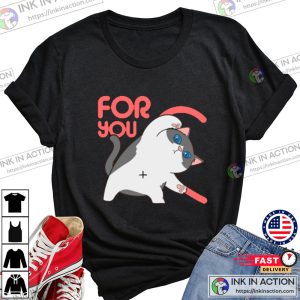 Cat love for you Valentines Day Tshirt 4