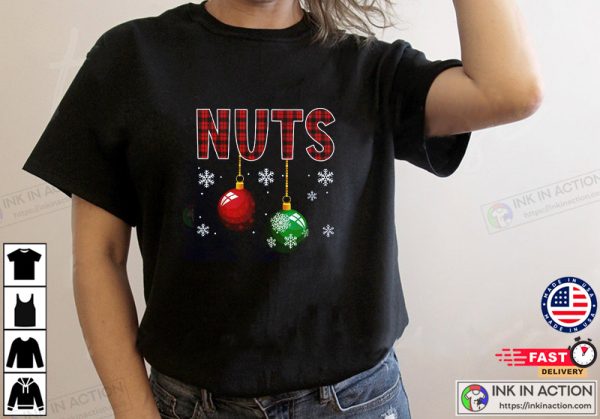Chestnuts Funny Christmas Couples Nuts T-Shirt