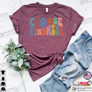 Choose Kindness Shirt Be Kind Shirt Smiley Face Shirt Positive Shirt Retro Be Kind ShirtBoho Kindness ShirtBoho Rainbow ShirtKind Tee 4