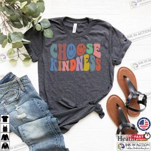 Choose Kindness Shirt Be Kind Shirt Smiley Face Shirt Positive Shirt Retro Be Kind ShirtBoho Kindness ShirtBoho Rainbow ShirtKind Tee 5