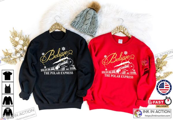 Christmas Believe Polar Express Trending T-shirt