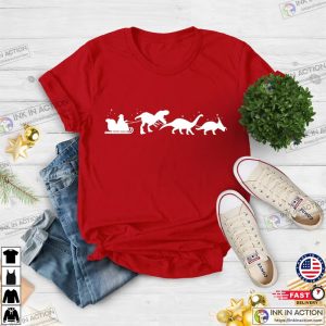 Christmas Dinosaurs Sleigh Ride Shirt Boys Xmas Gift Funny Christmas 4