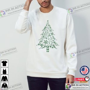 Christmas Doodle Sweatshirt Christmas Trees 3