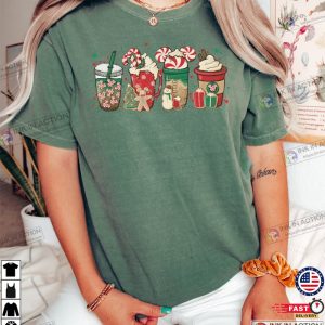 Christmas Mickey Coffee Comfort Colors Shirt Mickey Lover Mickey Head Shirt Coffee Addict Disney Shirt 4