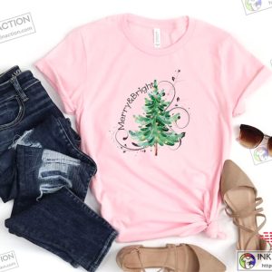Merry and Bright Christmas Tree Shirt